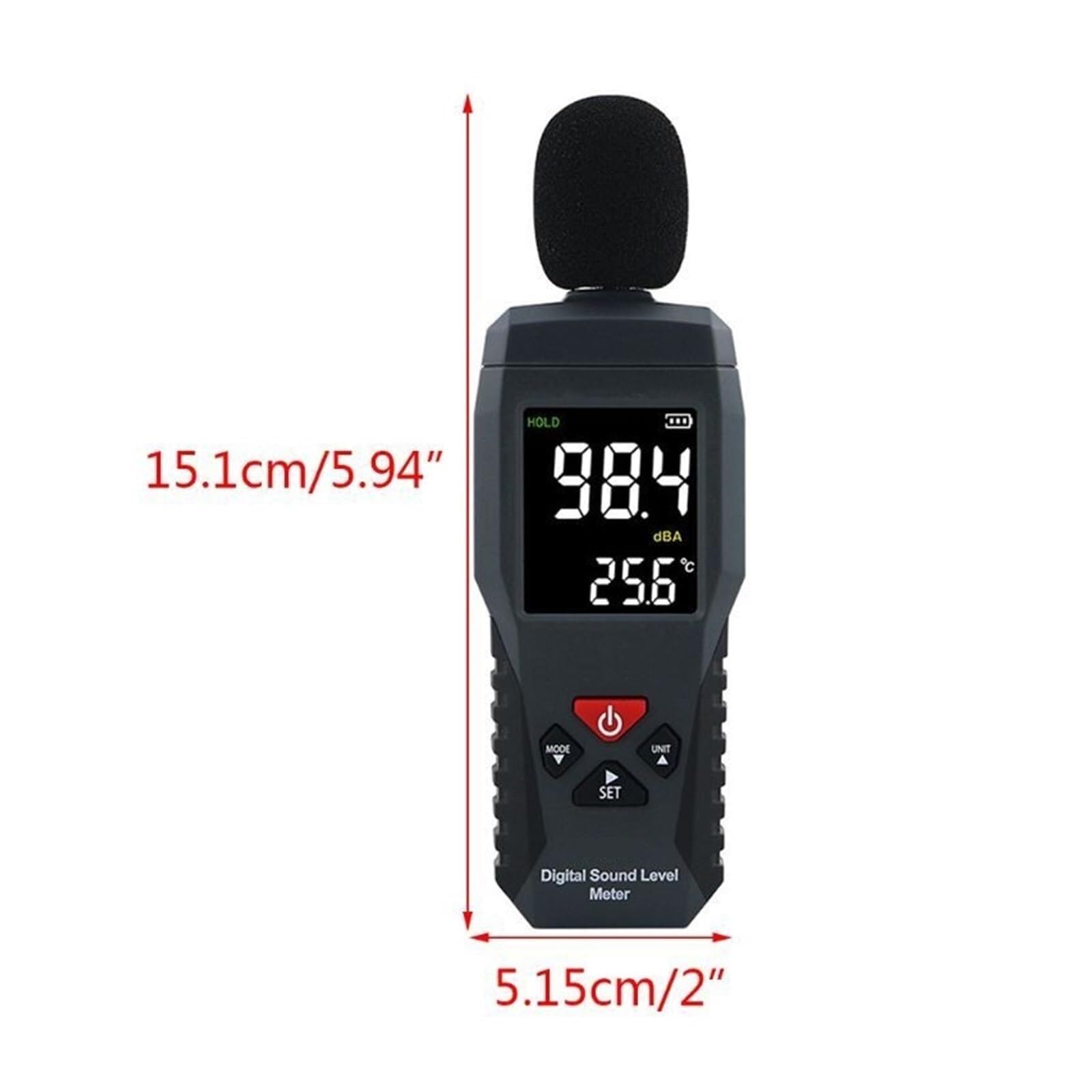 sonómetro, Medidor de nivel sonido digital Probador ruido