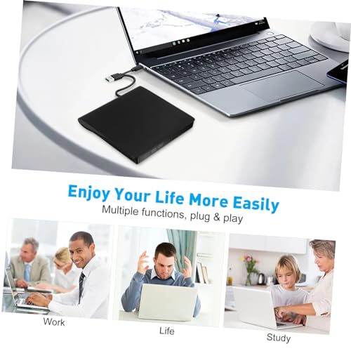 Artibetter Usb Cd Dvd Player External Drive External Dvd Burner Type-c Interface for Desktop - Image 2