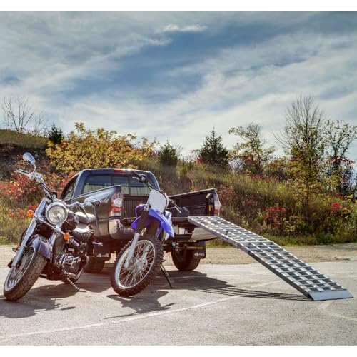 Rampa para motocicleta plegable de aluminio 120 pulgadas miniatura 2