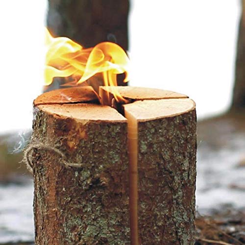 NOOR Schwedenfeuer Schwedenfackel Höhe 25 cm Durchmesser 17-24 cm Flammender Outdoor-Spass bis zu 4 Stunden