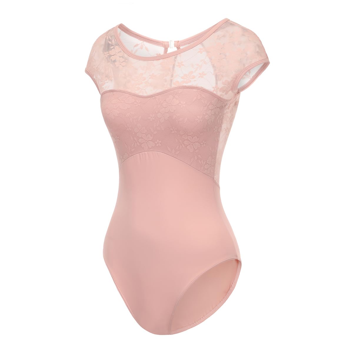 Lanbodance Women Short Sleeve Ballet Leotards for Adult Dance Gymnastics Bodysuit