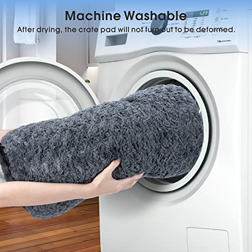 Aiperro Small Fluffy Dog Crate Bed Pad For Puppy Small Medium Large Dogs And Cats Mattress Outdoor Dog Bed Mats For Sleeping Machine Washable Soft Kennel Dog Bed #TOP5