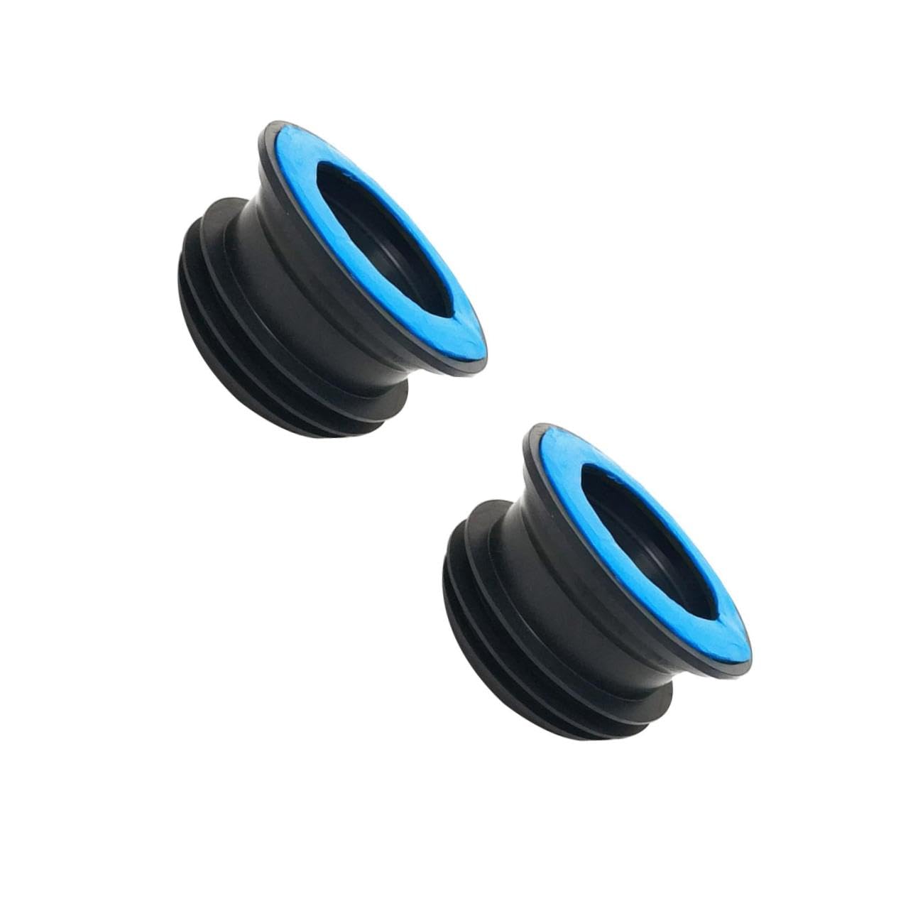 iplusmile 2 Pezzi Guarnizione Per Wc Anello Copriwater Guarnizione Per Wc Flangia Per Wc Anello Di Tenuta Per Scarico Gomma Blu