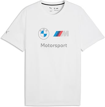 PUMA Mens BMW M Motorsport Essentials Logo T-Shirt, White SS26, XX-Largearge BMW MMS Ess Tee