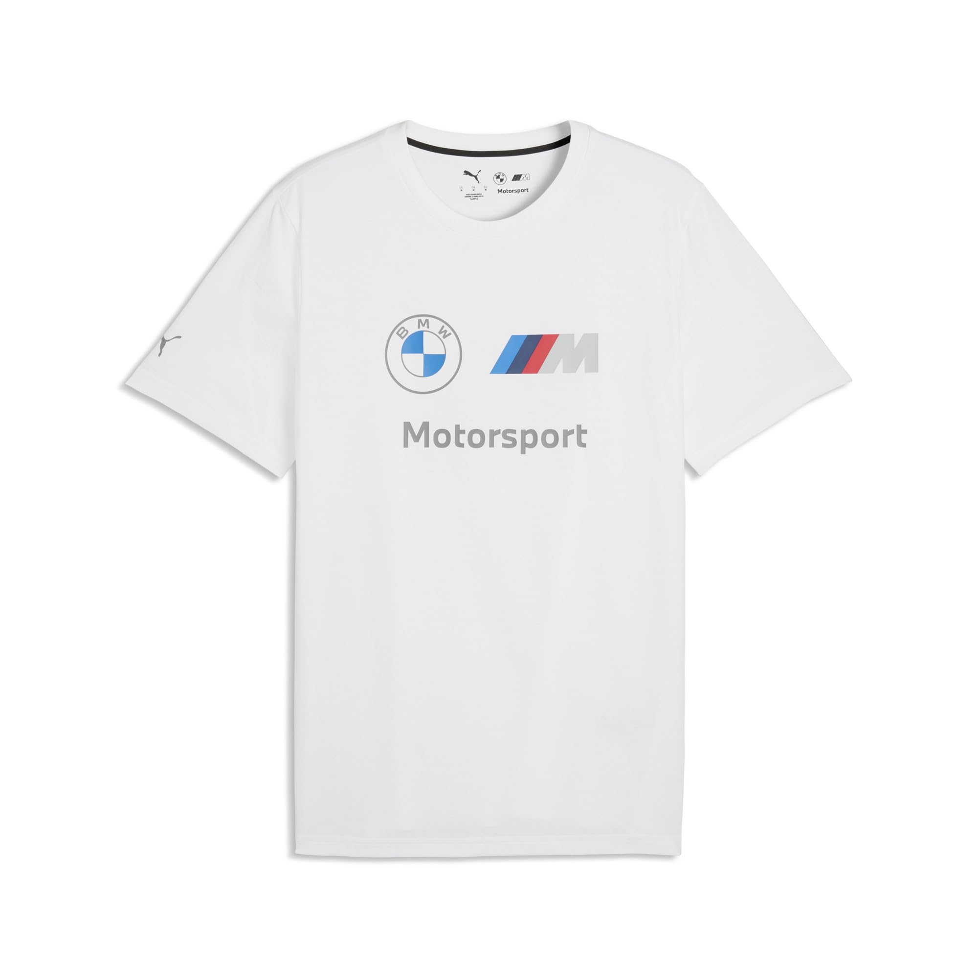 Men's BMW M Motorsport Essentials Logo T-Shirt, White SS26, XX-Largearge BMW MMS Ess Tee