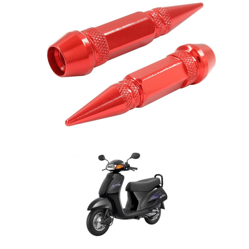 lovmoto universal 2pc spiked aluminum stem valve caps dustproof tire wheel stem caps for cars,suvs,trucks bicycles and motorcycles comfortable with act-iva