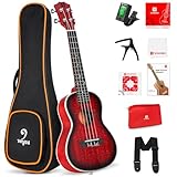 Vangoa Ukulele for Beginners, 23 Inch Ukulele Kit Mahogany Bundle Concert Ukulele Professional...