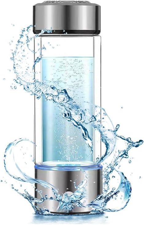 LifeWater Portable Rechargeable Hydrogen Water Bottle, Ionizer Machine with SPE/PEM Technology, for Home, Office, Travel & Fitness Drinking