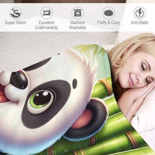 Couverture douce panda en flanelle pour envelopper vos enfants de chaleur - 6