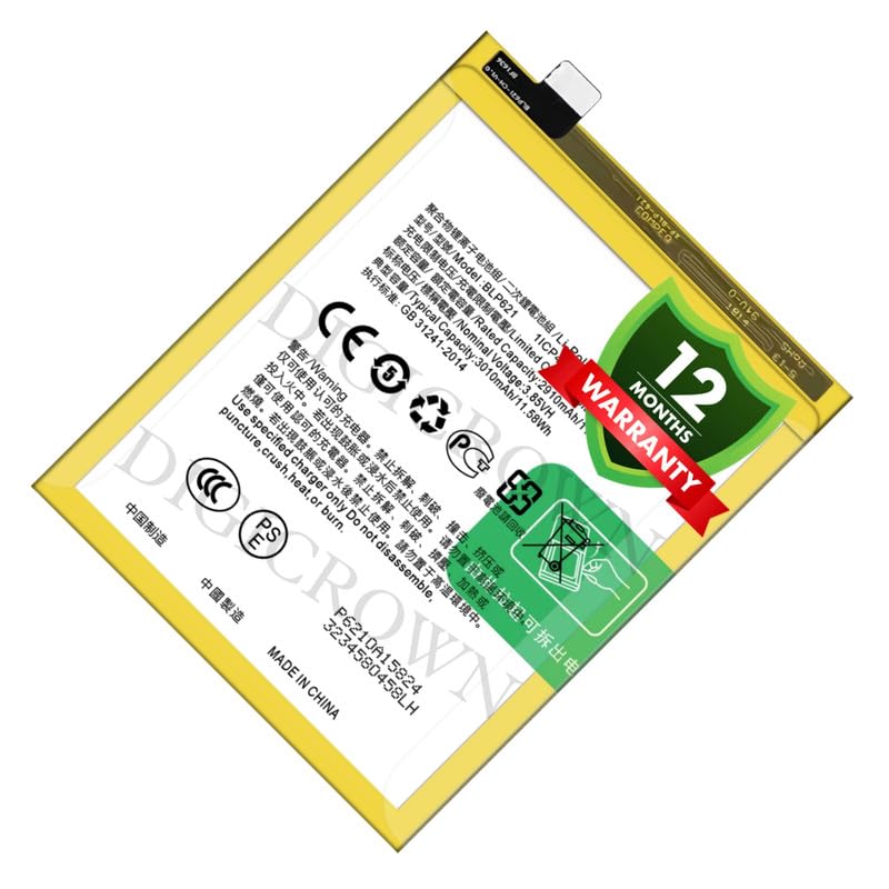 Image of Original Part BLP621 Compatible for Oppo R9s - (3010.mAh) - 1 Year Warranty