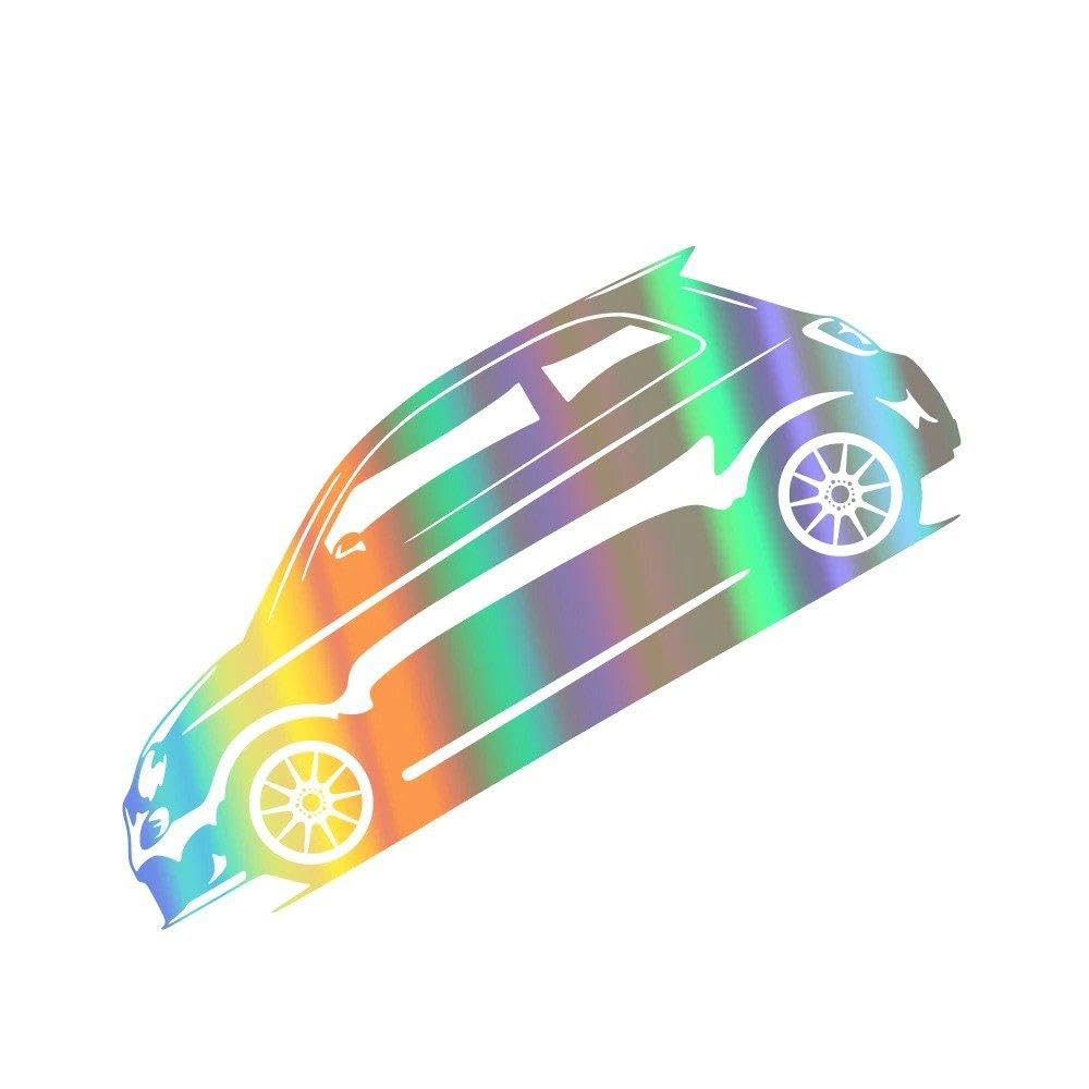 Car Styling Sticker for Fiat 500 595 Vehicle Model Decor Decals Vinyl(Colorful Laser)