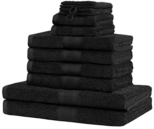 NatureMark 10 TLG. Frottier Handtuch-Set für Premium-Qualität und Maximale Komfortabilität - 4X Handtücher, 2X Duschtüch