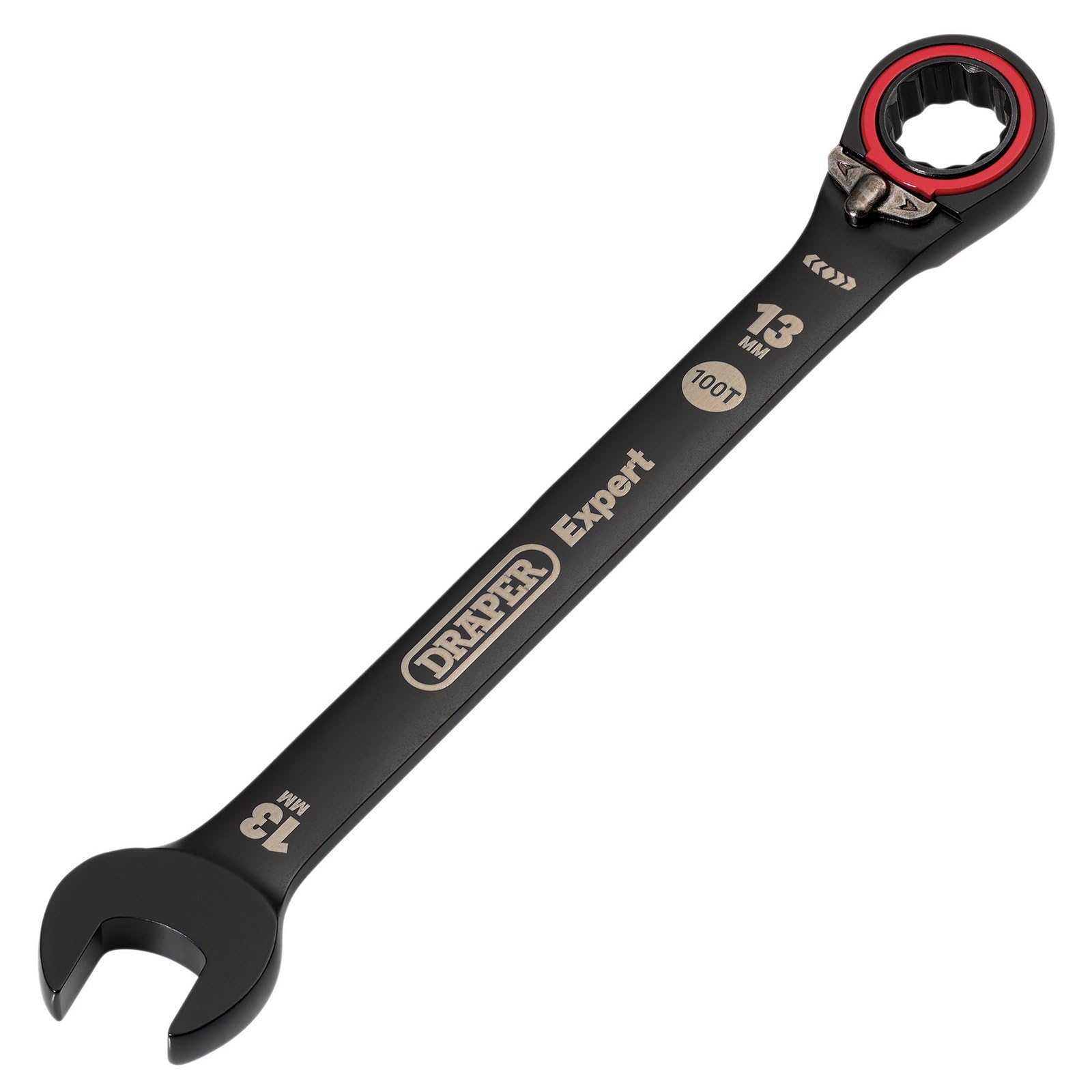 Draper Expert Hi-Torq  Metric Reversible Ratchet Combination Spanner13mmBlack 03903 from B&Q