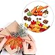HONGECB Künstliche Kürbisse Set, Herbst Thanksgiving Dekorationen, Kürbis Herbst Deko, künstliche Herbst Ahornblätter, Eicheln Tannenzapfen, Thanksgiving Dekoration für Heimdekoration (50 Stück - B)