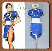 ストリートファイター　春麗　コスプレ　衣装　女性用細身Mサイズ相当 51Rfx1tkp-L._AC_SY200_QL15_.jpg