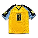 Gotham Rogues Football Jersey Stitch Sewn New Yellow Black 2021 (58)
