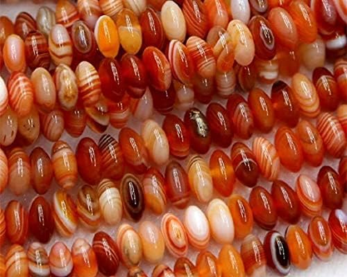 Perles en agate sardonyx pour fabriquer un bracelet bohème en été
