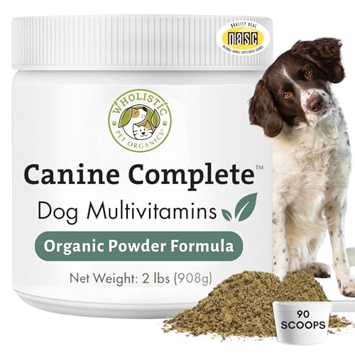 Wholistic Pet Organics Canine Complete - Dog Multivitamin Powder - 2 Lb - Daily Dog Vitamins And...