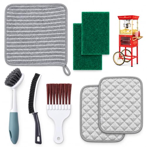 Popcorn Machine Cleaning Kit 8-Piece Brush Set