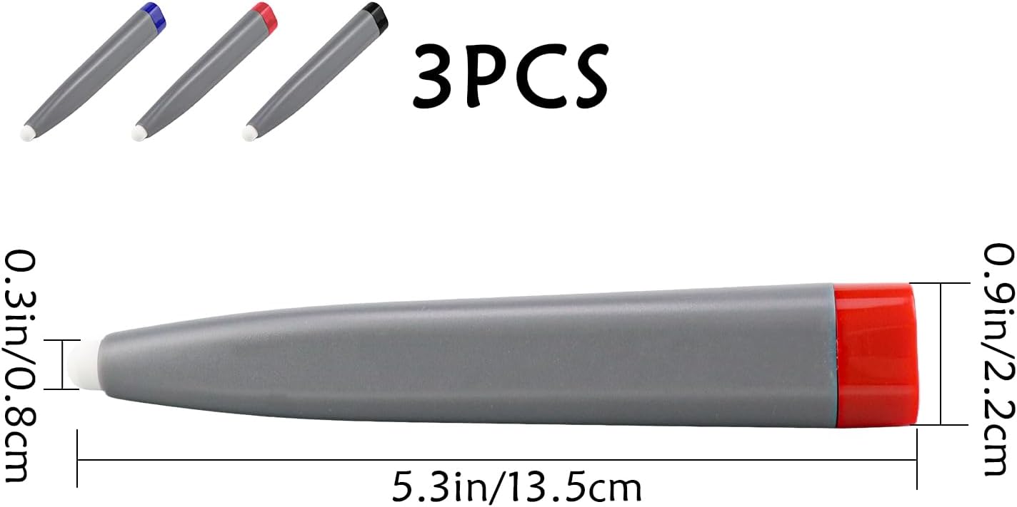 3Pcs Interactive Whiteboard Pens, Smart Board Stylus Digital Whiteboard Pen for Interactive Displays, Classroom,Office Presentation Tools