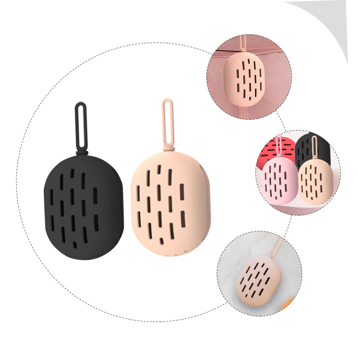 ABOOFAN 8stücke Silikon Makeup Schwamm Aufbewahrungsbox Tragbarer Kosmetikbehälter Für Beauty-schwämme Geeignet Für Reisen Und Täglichen Gebrauch Atmungsaktiv Und Platzsparend