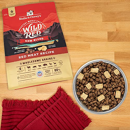 Stella & Chewy's Wild Red Dry Dog Food Raw Blend High Protein Wholesome Grains Red Meat Recipe, 3.5 lb. Bag - image 4