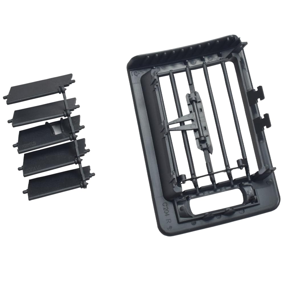 LHD Lüftungsgitter vorne hinten für Mercedes Benz W204 C-Klasse C180 C200 C220 C230 C260 C300 350 2007–2011 (schwarz, links rechts)