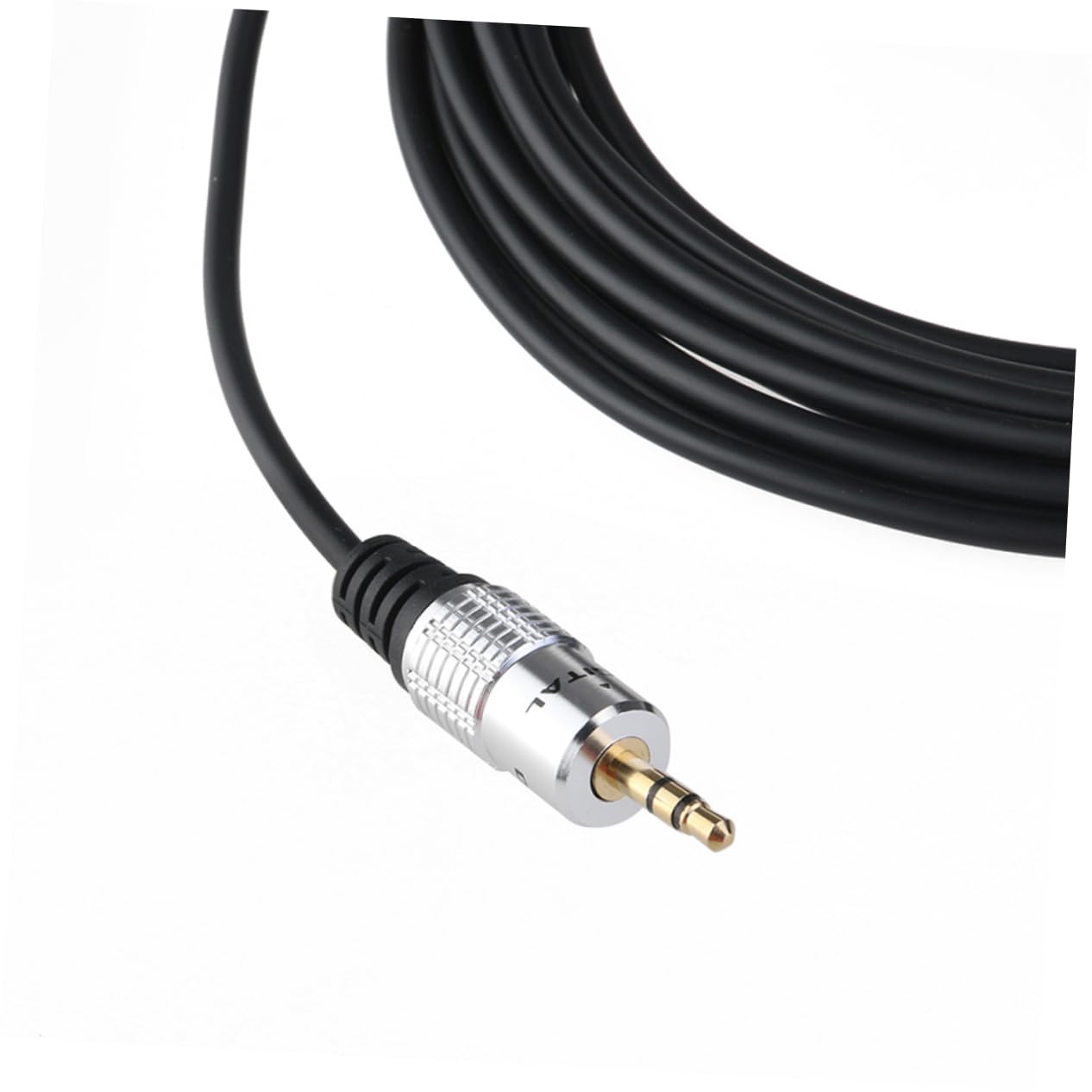 OSALADI 4pezzi Cavo Audio Stereo Maschio Femmina Alluminio Da Estensione Cuffie Per Compatibilità Metri Ottima Qualità Del Suono e Bassa Perdita Di Segnale Nero