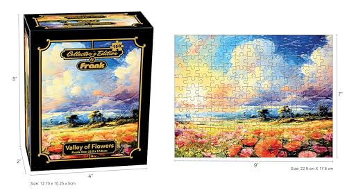 Image of Frank Valley of Flowers 150 Pieces Puzzle | Collector's Edition | Travel Friendly Mini Puzzles | Puzzles Having Realistic Illustrations | Game for Focus & Memory | for Adults & 7 Years & Above
