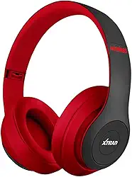 Fone De Ouvido Bluetooth 5.0 Bateria Longa Duração Sem Fio Headphone Extra Bass Dobravel Para Treino, Academia, Trabalho (Vermelho)