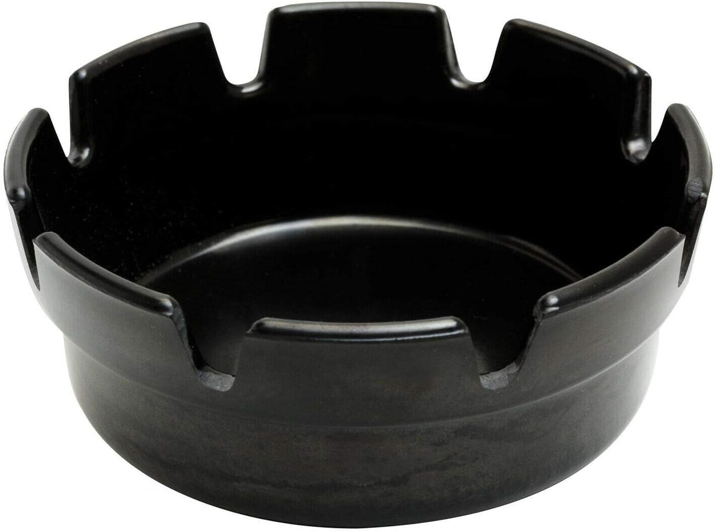 We Can Source It Ltd - Black Melamine Crown Style Ashtrays 4" Cigarette Ashtray Pub Outdoor Cafe (1)