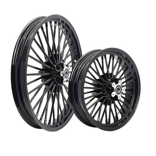 TARAZON 19x2.5 16x3.5 Vordere und Hintere Räder Felgen Passend für Harley Sportster Iron XL883N Nightster XL1200N 2010-2022 / Schwarze
