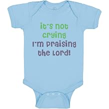Cute Rascals Baby Bodysuit Its Not Crying IM Praising The Lord Christian Jesus God Funny Cotton