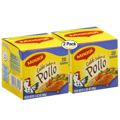 Maggi Bouillon Cube Chicken, 20 Count, Pack Of 2