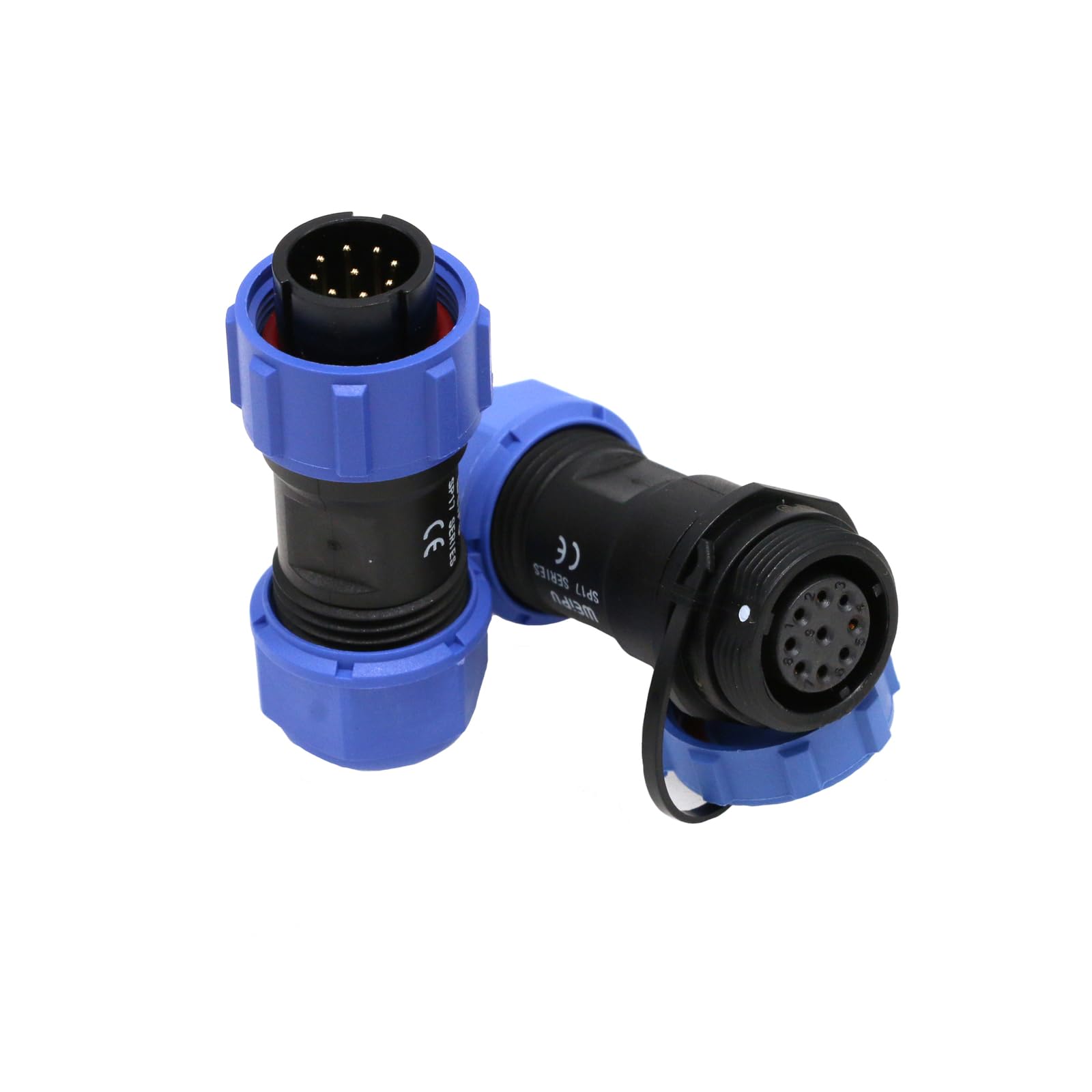 ZBLZGP Weipu SP17 IP68 Waterproof Panel Mounting Automotive Quick Release Adapter Aviation Electrical Plug (Pair) Plug (Male) & Female Socket - Image 2