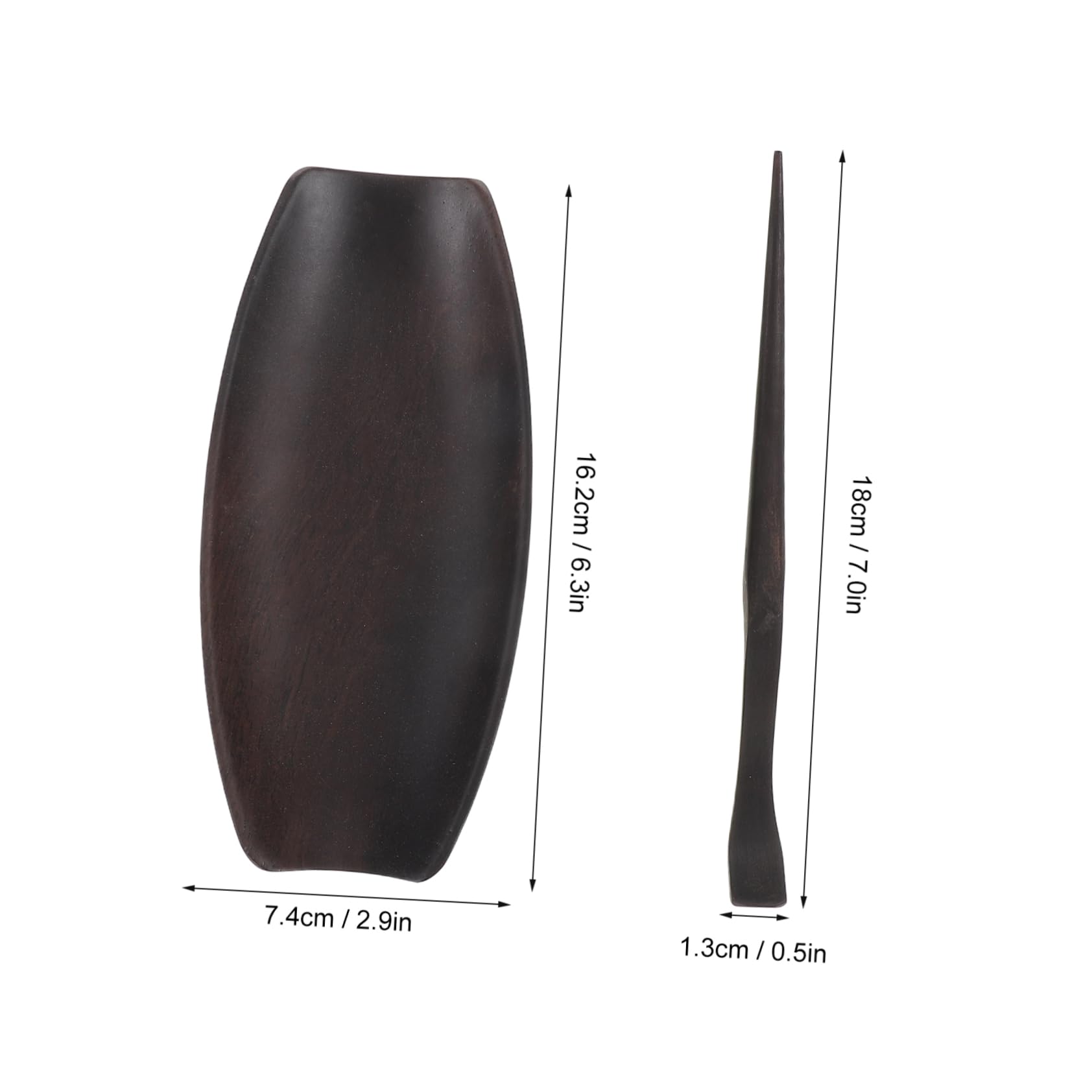 BRIGHTFUFU Wooden Tea Ceremony Utensils Tea Scoop Leaf Holder Nonstick Spoons Loose Tea Storage Kung Fu Tea Set Accessories Home Dec