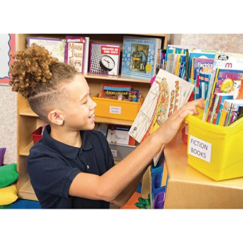 S&S Worldwide Durable Book, Magazine, File Folder, And Binder Holders. Ideal Bin For Narrow Or Vertical Storage Needs. Instantly Color Code Home Or Classroom, Assorted Primary Colors. Set Of 6. #TOP2