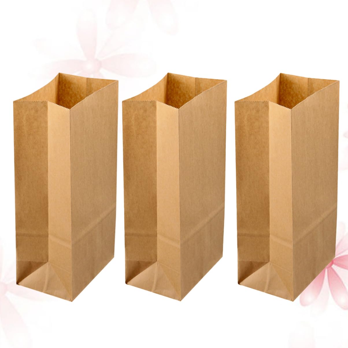 Cabilock 100pezzi Sacchetti Carta Kraft Quadrato Per Alimenti Per Caramelle Dolci e Snack Realizzati in Carta Antigrasso e Antiaderente Per Feste Confezionamento Regalo e Uso Quotidiano