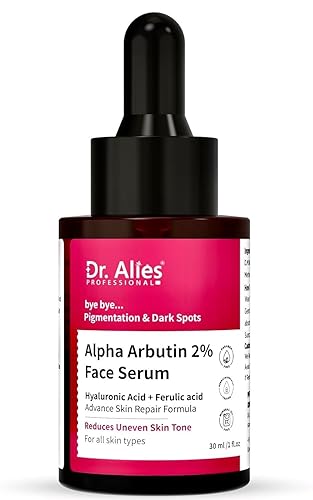 Suero alfa arbutina al 2%. para pigmentación y eliminación de manchas oscuras  Suero facial antipigmentación. con ácido hialurónico para eliminar