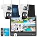 WEILAILIFE 【All-in-One-Sicherheitssystem】 Überwachungskameras Kabellos Outdoor Solarbetriebenes PTZ Sicherheitskamerasystem WiFi Home Video Überwachungssysteme DVR Kits