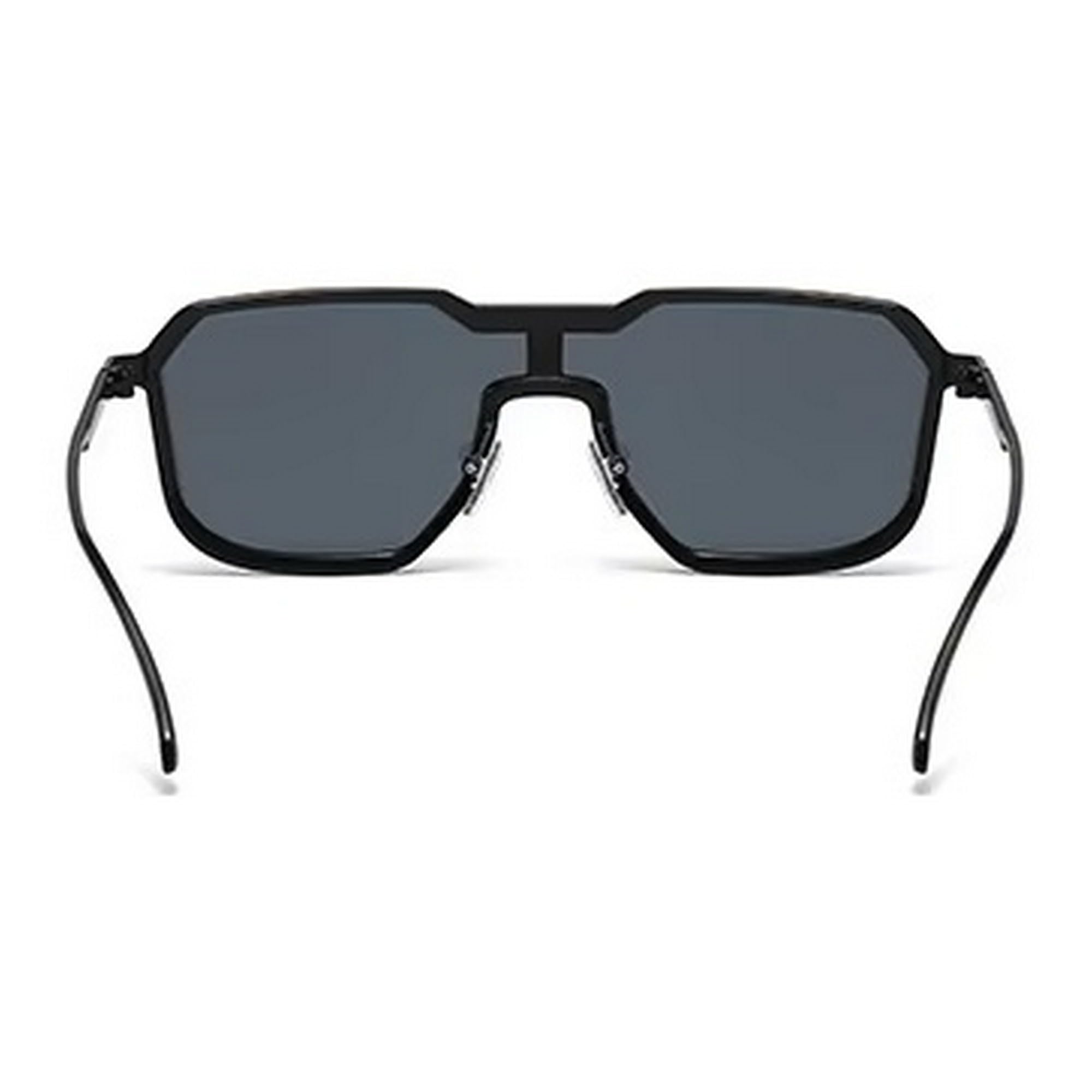 Dervin Gafas de sol de metal para hombre y mujer, protección UV, estilo punk
