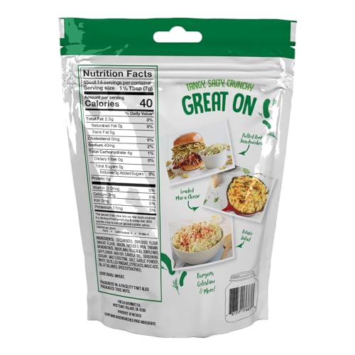 Image of Fresh Gourmet Variety Pack of Crispy Toppings - Beets, Dillies, Jalapenos, Onions, Wonton Strips, and Red Peppers (6 Flavor Variety Pack)