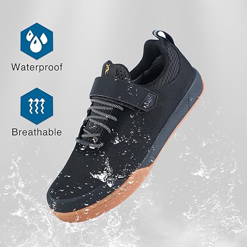 Men's Mountain Bike Shoes Elastic Closure | Lightweight, Waterproof, Breathable MTB Shoes3