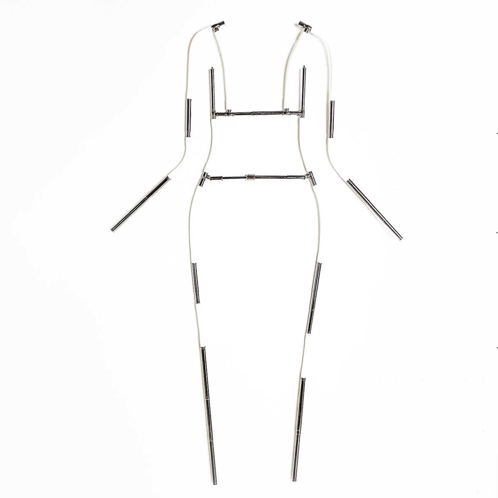 YXZQLOZ Adjustable mannequin clothes hanger, metal human figure display stand, for skirts, cheongsams, and invisible photography clothes hangers.