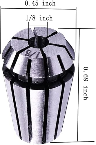 Miniatura 2 de Juego de tuercas de resorte ER11 - Tuerca de sujeción ER11 de nivel AAA de alta precisión ER11-18 pulgadas, tuerca de sujeción ER11 para máquina de