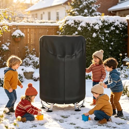 Housse de trampoline en bâche Oxford imperméable pour protection de jardin