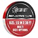 Starrey Reflective Tape Red White 1/2 IN X 30 FT Waterproof Self Adhesive Trailer Safety Caution Reflector Conspicuity Tape for Trucks Cars