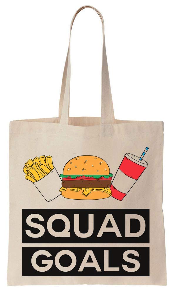 Squad Goals For Food Party Cotton Canvas Tote Bag