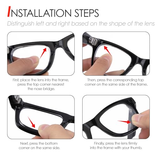 Image of Transition Replacement Lenses Compatible with Ray-Ban Meta Wayfarer RW4006 /RW4008 /RW4012 50MM&53MM (Gen 2) - Options