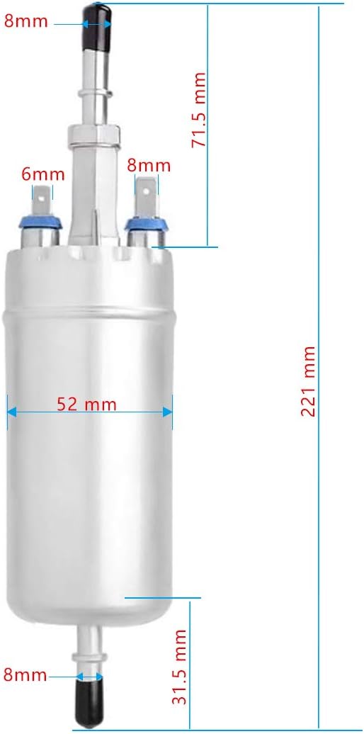 DWVO Fuel Pump Compatible with 83-91 Ford F150 F250 F350 E150 E250 E350 Mustang Ranger LTD Thunderbird, Mercury Marquis, Lincoln Continental - Image 2